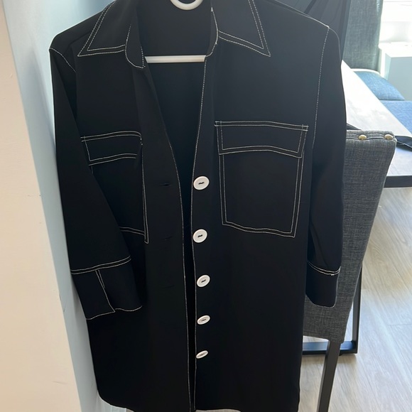 Zara Jackets & Blazers - Zara Contrasting Stitch Light Blazer